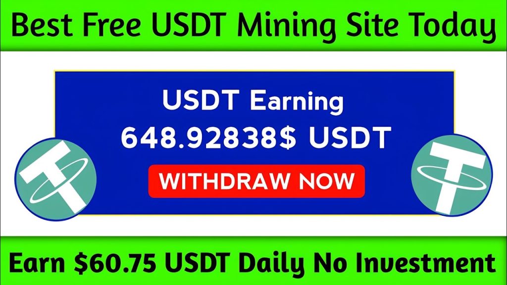 Free USDT Instant Withdraw – Bitcoin Mining • Crypto Mining • USDT MINING • Trx Mining • Tron Mining
