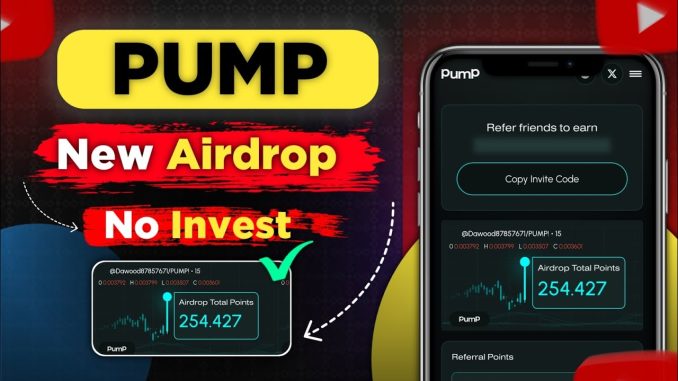 Pump network airdrop || best crypto mining sites || without investment earn money app