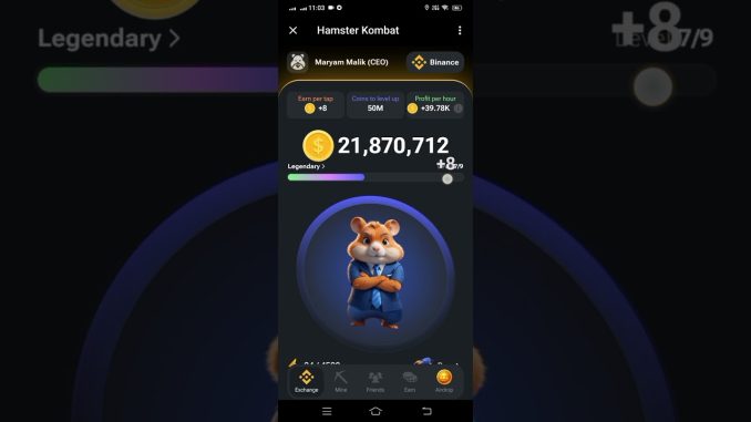 Hamster Kombat Free Mining Guide ||Hamster Kombat Mining Withdrawal || #crypto #airdropfree