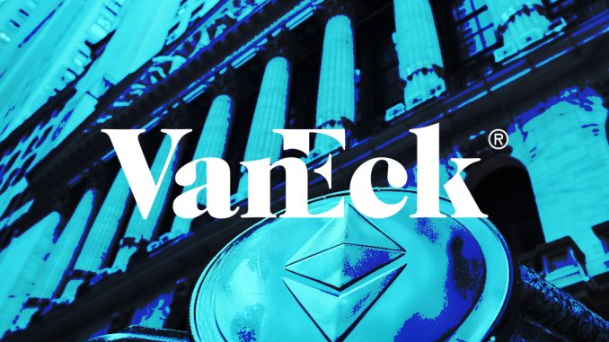 VanEck intends to be first spot ETH ETF issuer, argues against simultaneous approvals