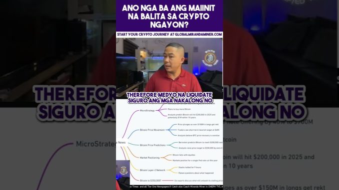 ANO NGA BA MAINIT NA BALITA SA CRYPTO NGAYON? #coachmirandaminer #cryptonews