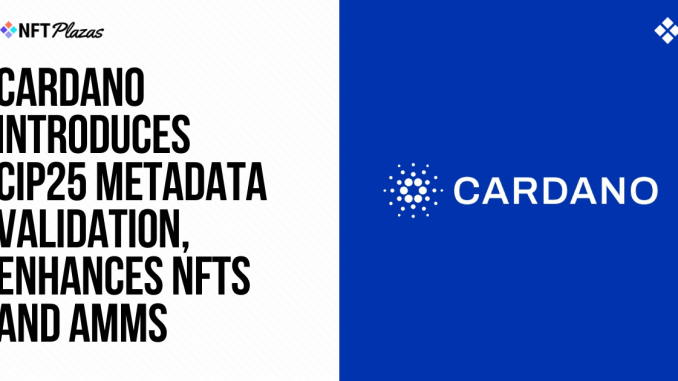 Cardano Inrtoduces CIP25 Metadata Validation, Enhances NFTs