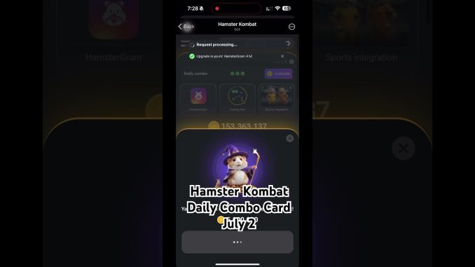 July 2 Hamster Kombat Daily Combo #R3van #hamsterkombat #beginners #pubgmobile #crypto