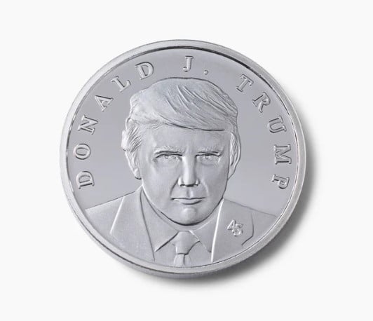 Trump debuts exclusive silver coin—designed by Trump, minted in America Trump debuts exclusive silver coin—designed by Trump, minted in America