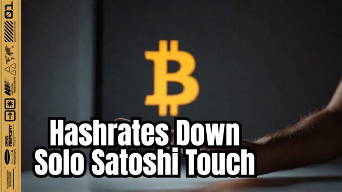 Satoshi has the Touch as Hashrates Fall Bitcoin Mining News Report