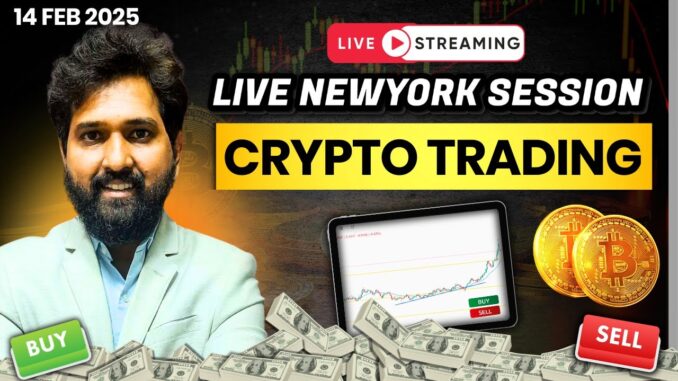 Live Crypto Trading | Bitcoin Trading| Delta Exchange India | 14  Feb| #bitcoin #crypto