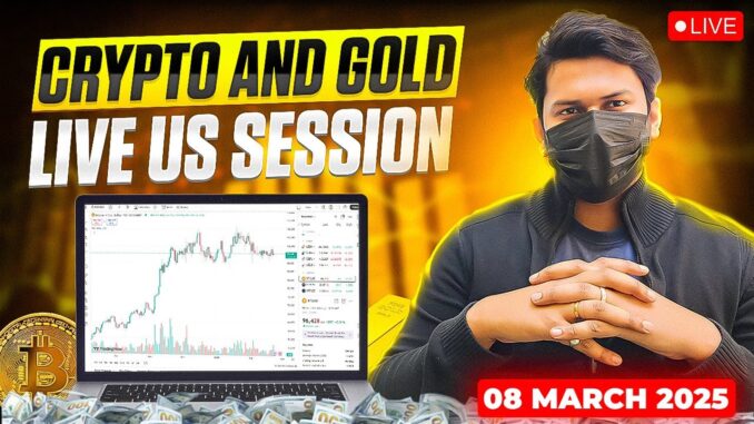 8 March Bitcoin Live : Gold And Crypto Live for Beginners | #cryptotrading #btclive #gold #shorts