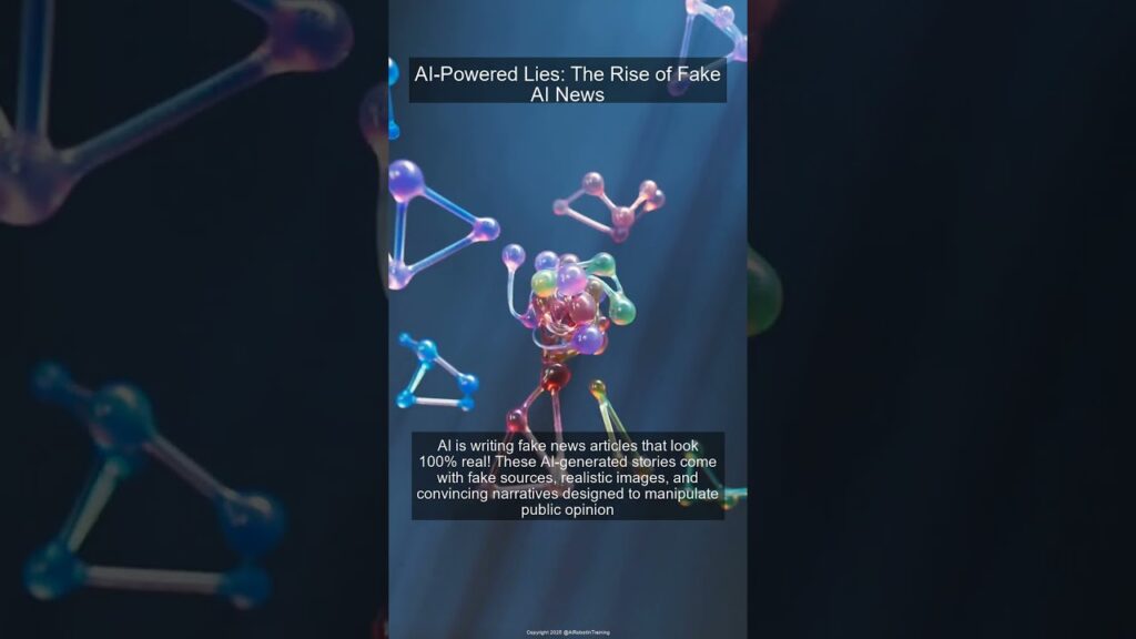 AI-Powered Lies: The Rise of Fake AI News #shorts #ai #artificialintelligence #machinelearning