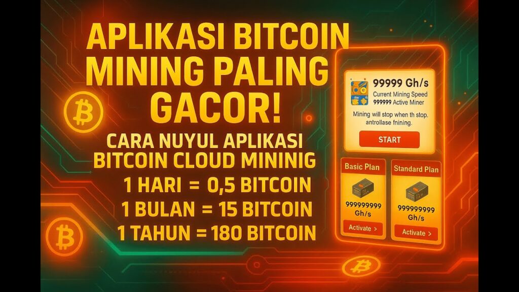 APLIKASI BITCOIN MINING PALING GACOR! Cara Nuyul Aplikasi Bitcoin Cloud Mining #tutorial #bitcoin