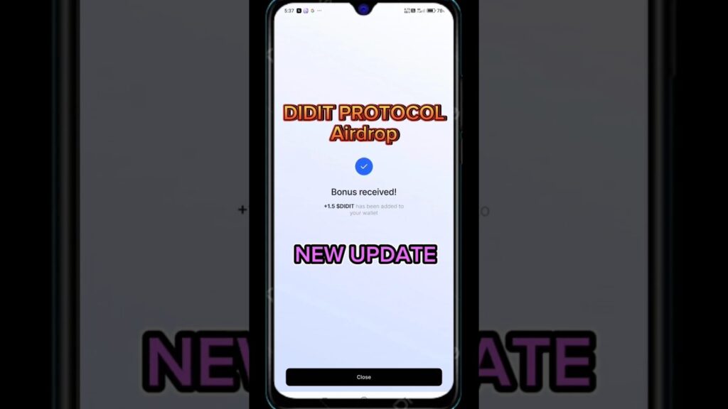 DIDIT Protocol AIRDROP New Update! New Crypto Mining App! #airdrop