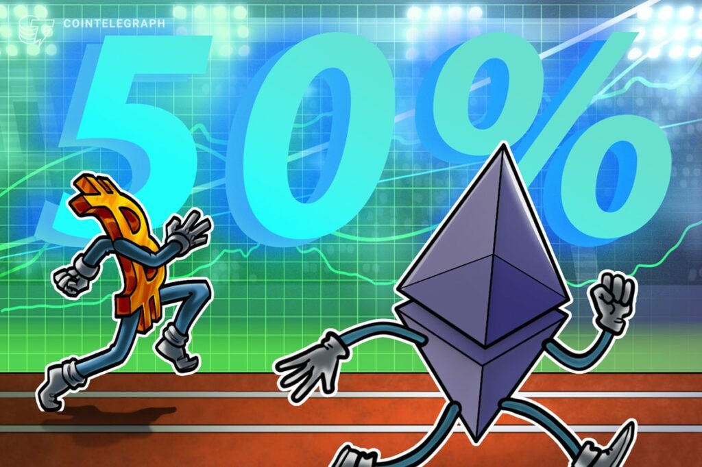 Ethereum’s 50% rally setup vs. Bitcoin sparks altseason hopes