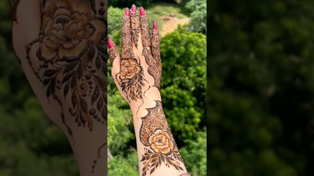 Mehndi for beginners | Back hand design #mehndi #ai #youtubeshorts #newsong #aianimation