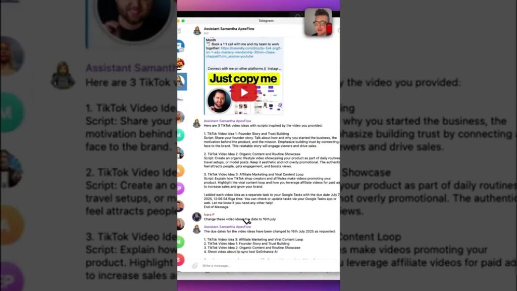 Discover New Content Ideas with Samantha’s AI Guide!