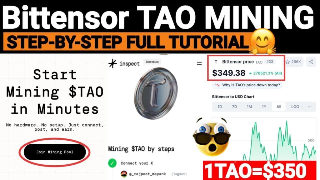 Bittensor TAO Mining  Add Wallet Address For Claim Step Guide | Inspect Tao Mining Tutorial 🤗