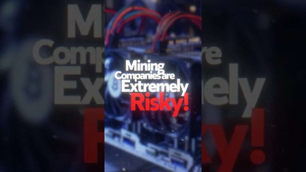 Bitcoin mining stocks are extremely risky #bitcoin #bitcoinmining #stocks