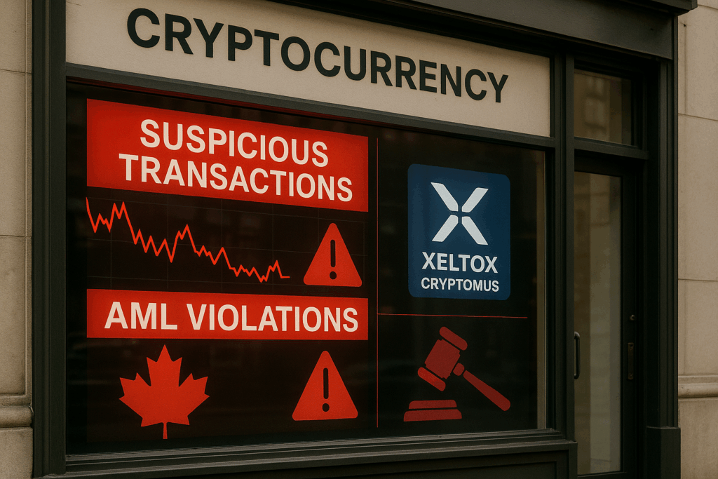 Crypto firm Xeltox fined record C7M by Canadian AML regulator