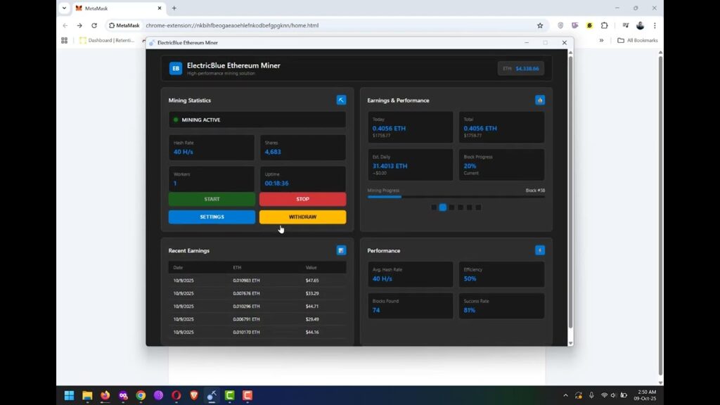 💰 How to Mine Ethereum on Windows PC   ElectricBlue Miner Tutorial & Review
