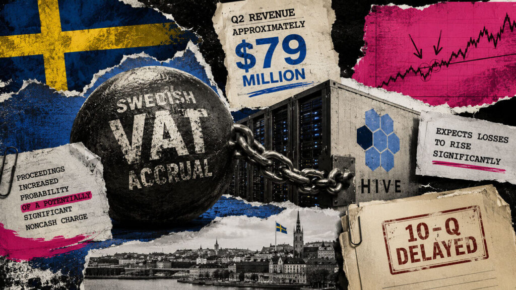 Bitcoin miner HIVE’s M quarter runs into an M Swedish tax problem Bitcoin miner HIVE’s M quarter runs into an M Swedish tax problem