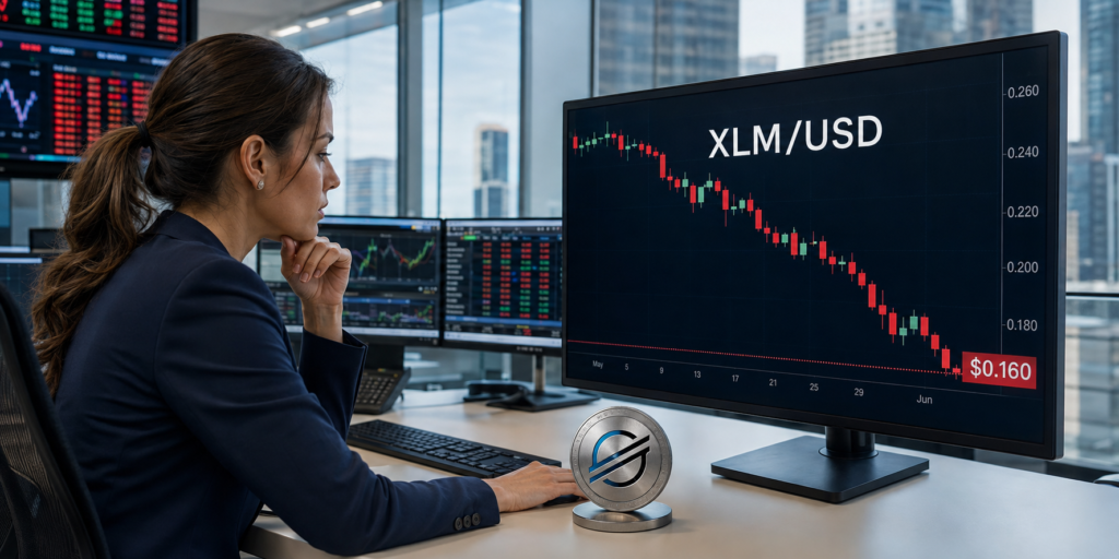 Stellar’s XLM token slides below key moving averages Stellar’s XLM token slides below key moving averages