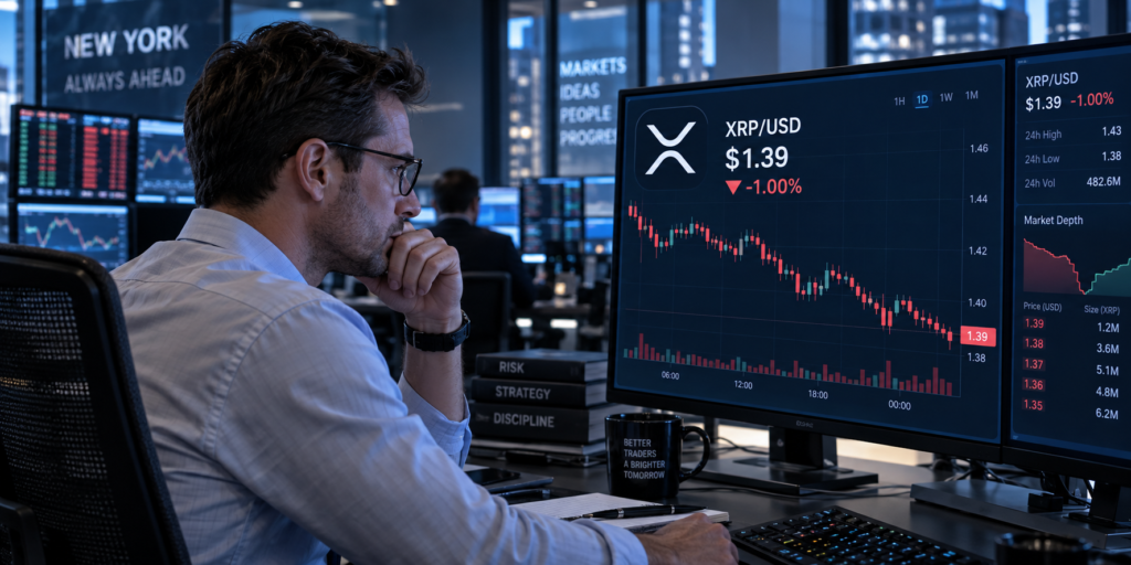 XRP eyes breakout above .42 as traders increase long exposure