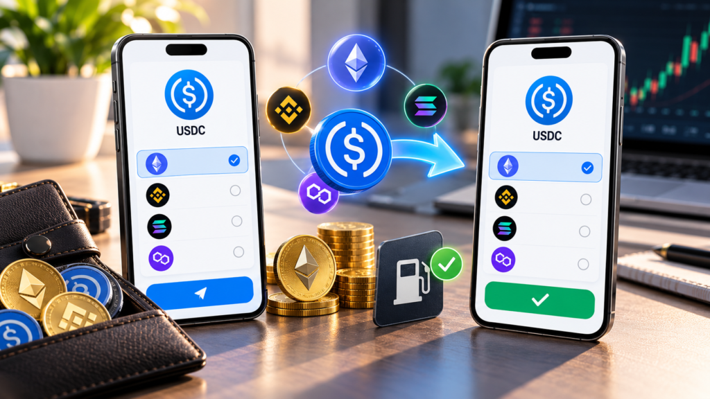 Pick the right network and keep enough for fees